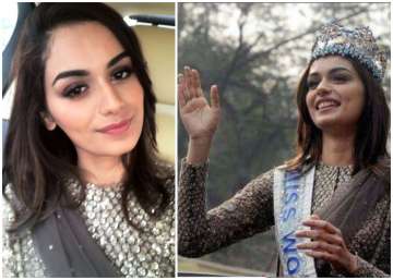 Miss World 2017 Manushi Chillar delhi road show