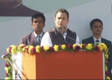 "It is with deepest humility, that I accept this position of Congress president knowing that I will always be walking in the shadow of giants", Rahul Gandhi said.