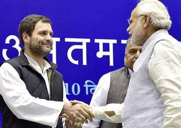 File pic - PM Modi congratulates Rahul Gandhi on election as Congress president