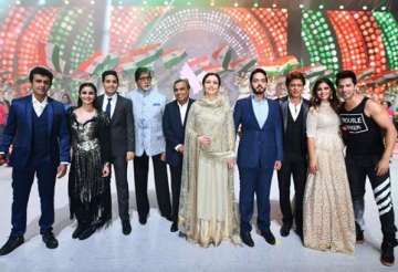 SRK, Big B, the Ambanis and others on stage