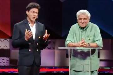 Shah Rukh Khan with Javed Akhtar