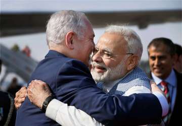 PM Narendra Modi and PM Benjamin Netanyahu 