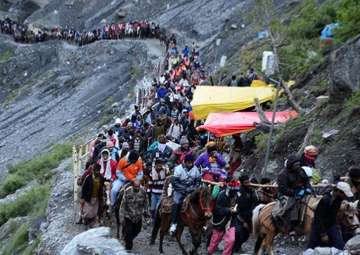 File pic - 60-day long Amarnath yatra to begin on June 28: Shrine board 