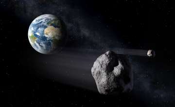 Asteroid passing over Earth ( A representational image. PC: NASA)