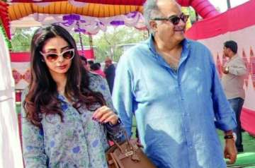 Sridevi with her husband Boney Kapoor (PC: produsridevians)