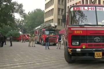 A major fire broke out on 11th floor of a high rise in CP, Delhi