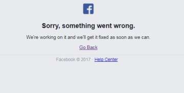 Facebook crashed in India