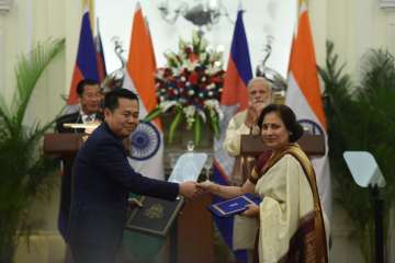 India, Cambodia ink 4 pacts to boost defence, counter-terror ties
