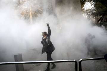 Iran protests Khamenei blames 'enemies' as toll climbs to 22. AP Photo.