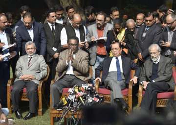 Press Conference by top four SC judges on judiciary