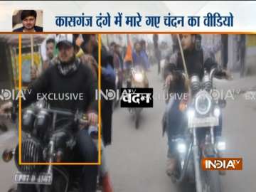 IndiaTV Exclusive: Visuals of Kasganj violence victim Chandan Gupta moments before his death during 