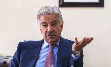 File photo of Pakistan's Minister of Foreign Affairs Khawaja Asif