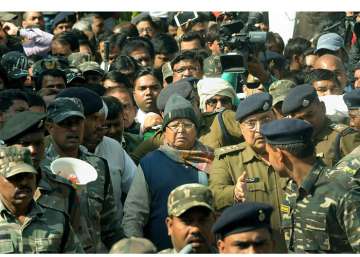 Bihar's former chief minister Lalu Yadav being produced at a special CBI court on January 4.