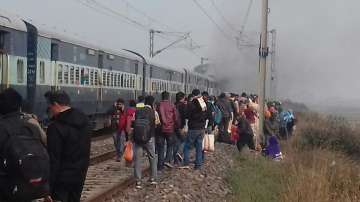 Magadh Express train catches fire, driver averts tragedy