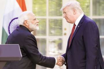 File photo of PM Narendra Modi and US president Donald Trump.