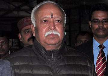 RSS chief Mohan Bhagwat arrives at Guwahati airport ahead of RSS mega rally