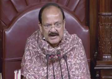 Rajya Sabha Chairperson Venkaiah Naidu speaks in the Rajya Sabha