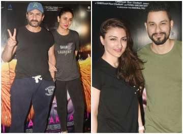 Kareena Kapoor, Soha, Kunal Khemu at Saif Ali Khan starrer Kaalakandi special screening