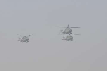 Spectacular flypast by IAF aircraft at Rajpath