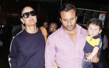 Saif Ali Khan with wife Kareena Kapoor and son Taimur