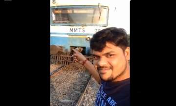 Caught on camera: Trying to take selfie on tracks, man hit by train 