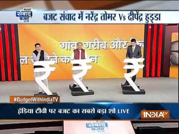 India TV Budget Samvaad: Rs 14.48 lakh cr allocated for betterment of farmers, says Narendra Tomar