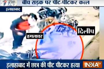 Caught on camera: Student beaten up with iron rod, bricks in UP's Allahabad; dies