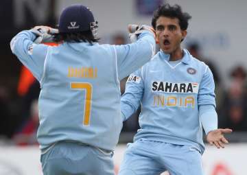 Sourav Ganguly and MS Dhoni