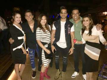 shilpa shinde with prince narula yuvika chaudhary