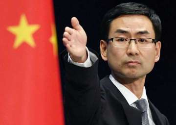 File pic of Chinese Foreign Ministry spokesman Geng Shuang