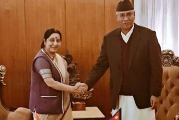 India looks forward to work with Nepal’s democratically-elected govt: Sushma Swaraj 