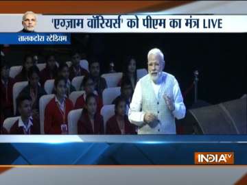 PM Modi holds Pariksha Pe Charcha with young students appearing for Board Exams.