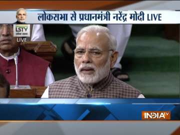 PM Narendra Modi's frontal attack on Congress in his Motion of Thanks to President's address in Lok Sabha