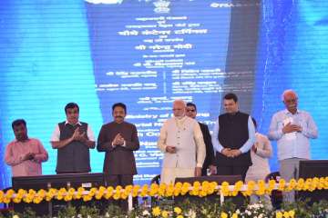 PM Modi on Sunday laid foundation for Navi Mumbai International Airport