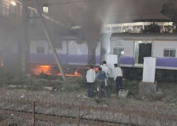Fire in Mumbai local’s coach near Dadar, trains diverted 