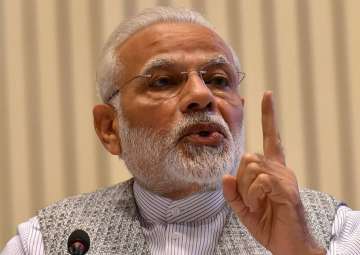 PM Narendra Modi speaks at the inauguration of World Sustainable Development Summit 2018 (WSDS), the flagship forum of The Energy and Resources Institute (TERI) at Vigyan Bhawan in New Delhi on Friday.