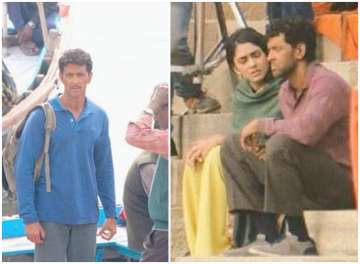 Hrithik Roshan Anand Kumar leaked pics from Super 30 sets 