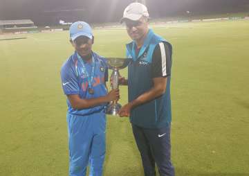 ICC U-19 World Cup Trophy Rahul Dravid Head Coach