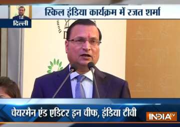 India TV Editor-in-chief Rajat Sharma calls for making ‘Skill India’ a big success