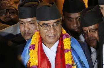 Sher Bahadur Deuba on the day he was elected as Nepal PM