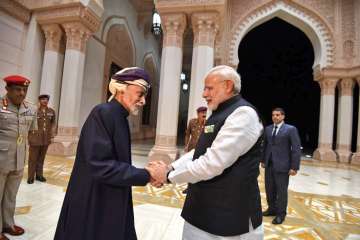 PM Modi on Sunday met Sultan Qaboos of Oman