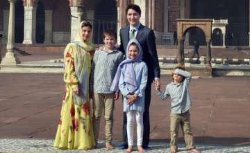 Canadian Prime Minister Justin Trudeau visited Jama Masjid with his family members.