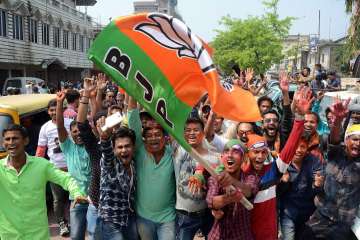 Following the favourable trends, the social media site Twitter erupted with pro-BJP messages from fans and celebrities