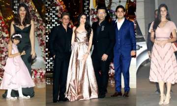 Aishwarya Rai Bachchan, SRK, Karan Johar and other celebs at Akash Ambani-Shloka Mehta's party