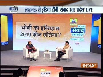 India TV Samvaad on Yogi Govt's one year: PM Modi, UP CM created a govt that cannot be bought by corrupt businessmen, says Amar Singh