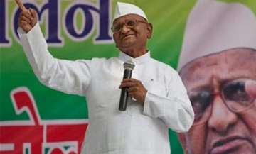 File photo of anti-corruption crusader Anna Hazare.