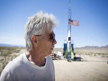 Mike Hughes, who believes the earth is flat, launched himself off Earth to prove that the planet was flat like Frisbee