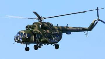 A military version of the Mi-8 helicopter - reportedly the type of aircraft that crashed in Chechnya