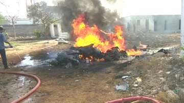 Indian Navy aircraft crashes in Gujarat's Porbander.