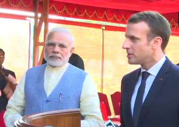 PM Narendra Modi and French President Emmanuel Macron.
